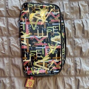 Anne Klein Black Multicolor Toiletry Bag